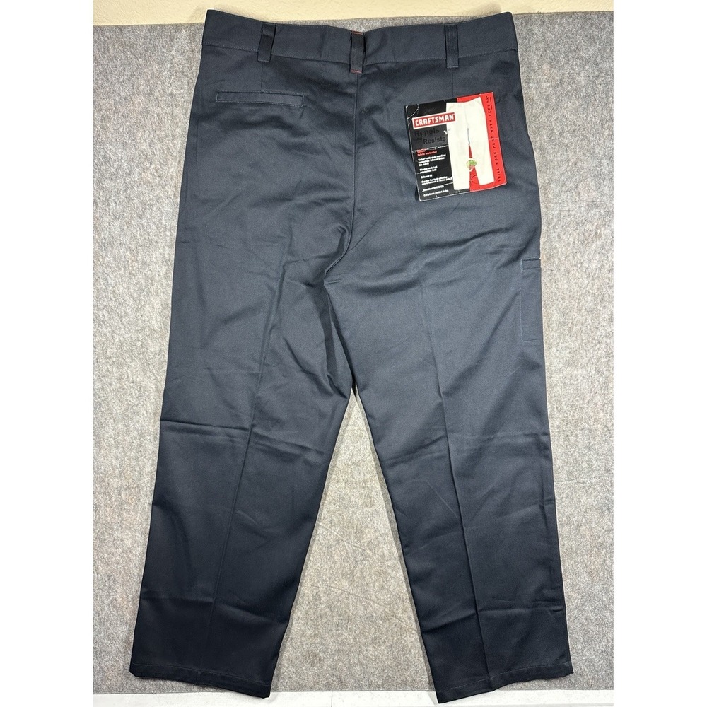 Craftsman Work Pants 36x30 Blue Twill Teflon Stain Resistant NWT